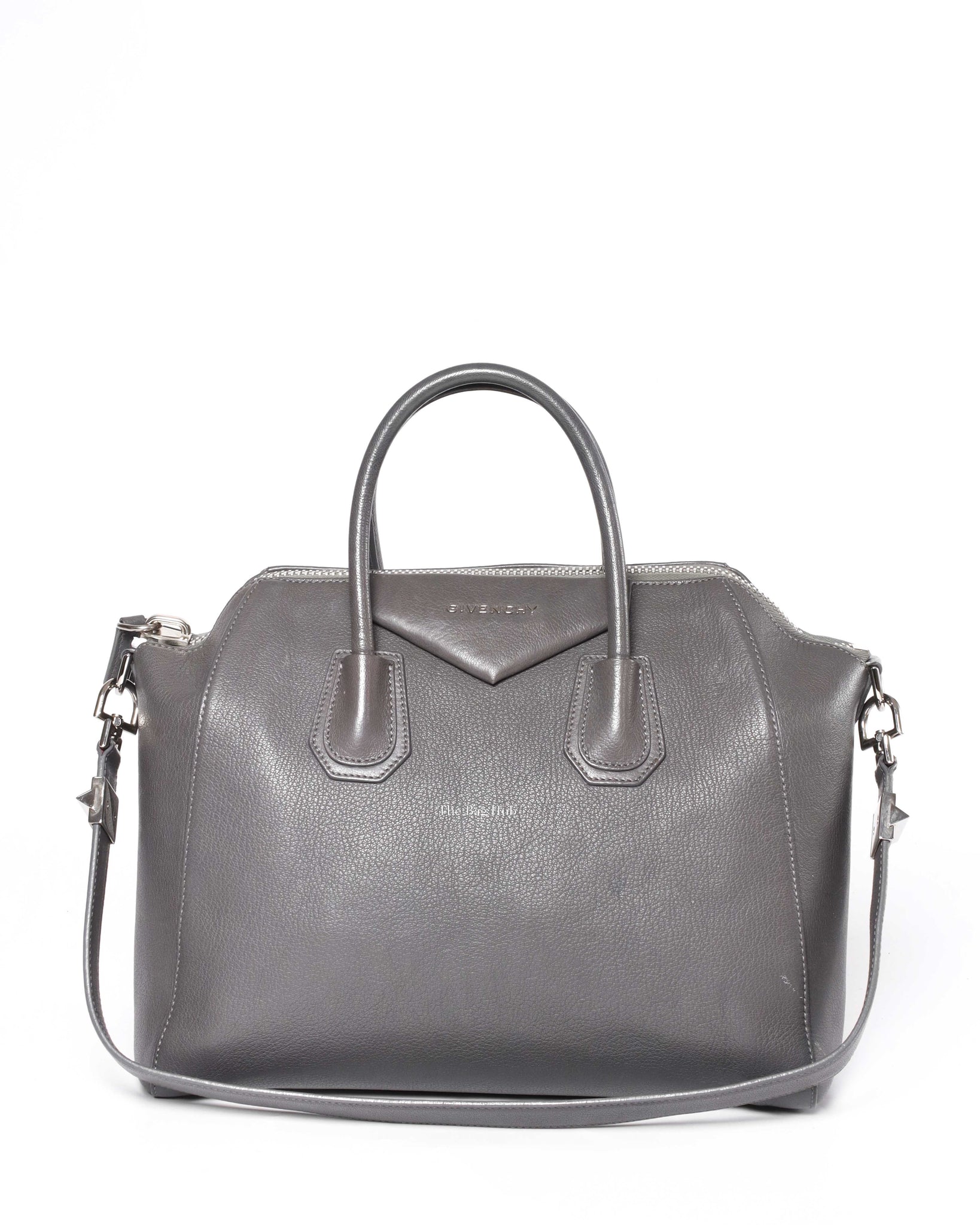 Givenchy Grey Leather Medium Antigona Bag-2