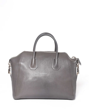 Givenchy Grey Leather Medium Antigona Bag-3