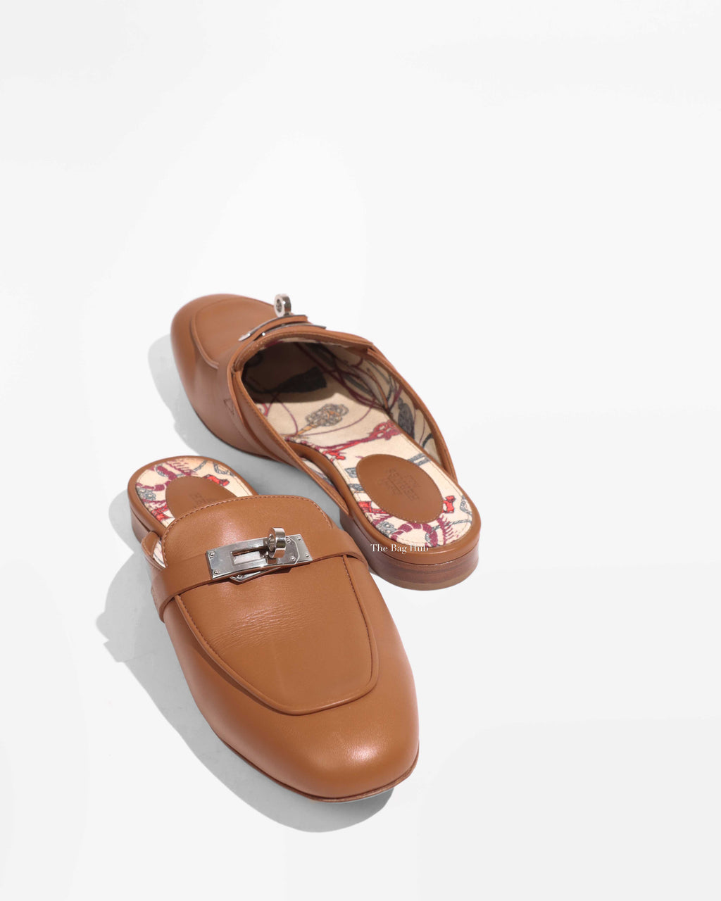 Hermes Naturel Canvas/Leather Oz Mules PHW Size 36.5-1