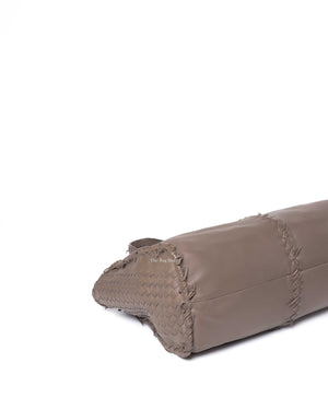 Bottega Veneta Clay Leather Intrecciato Large Tote Bag-9