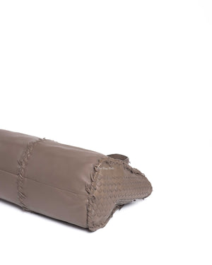 Bottega Veneta Clay Leather Intrecciato Large Tote Bag-10