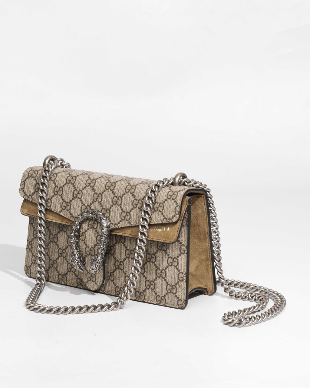 Gucci Taupe/Beige GG Supreme Canvas Dionysus Small Shoulder Bag-1