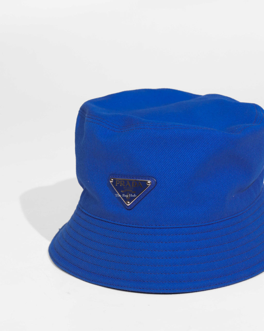 Prada Azzurro Drill Bucket Hat 2HC137