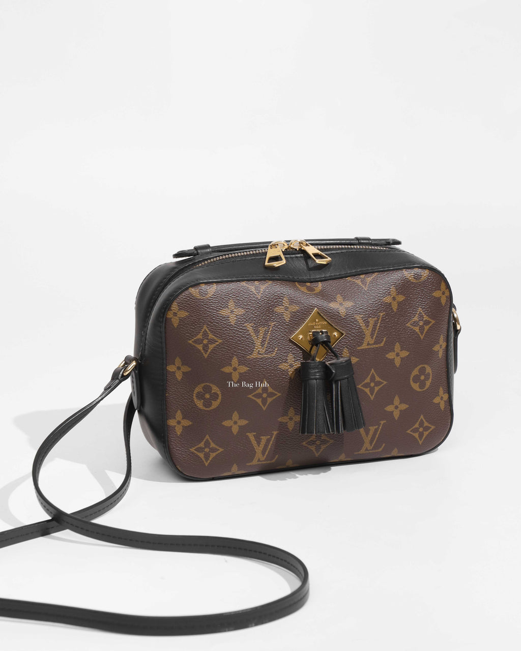 Louis Vuitton Noir/Monogram Canvas Saintonge Bag-1