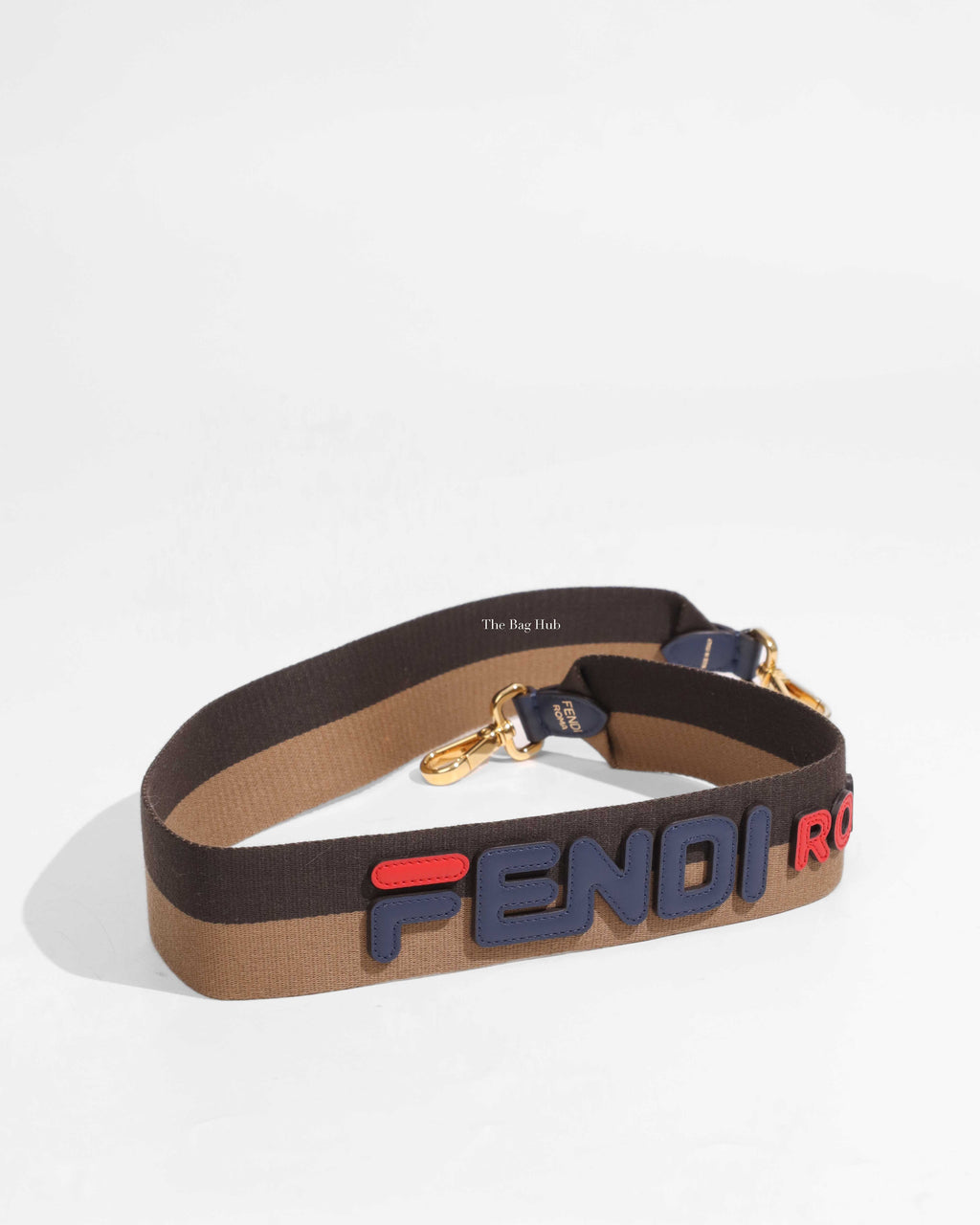 Fendi Brown Fendi x Fila Mania Long Strap GHW