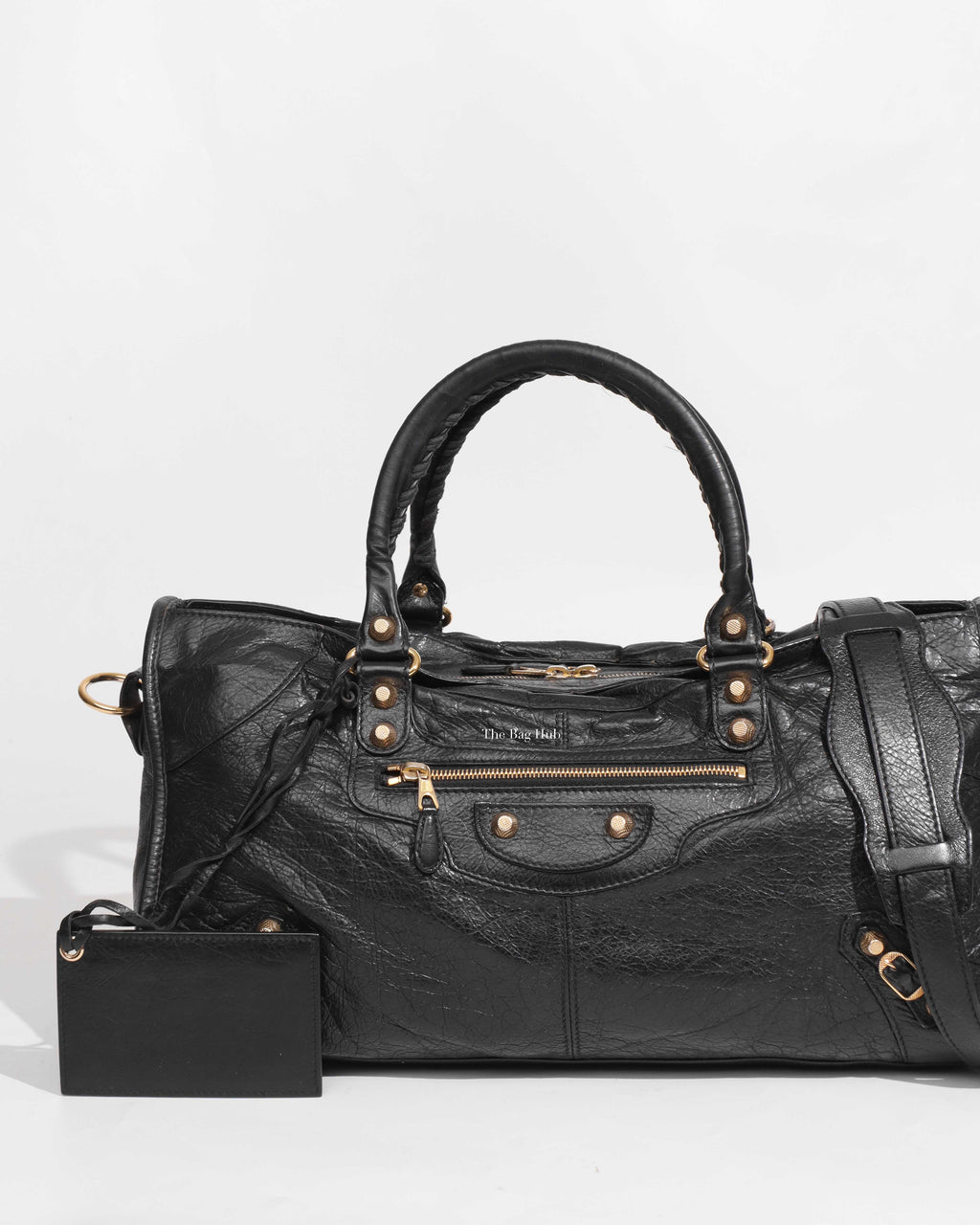 Balenciaga Black Leather Part time Giant 12 City Bag GHW