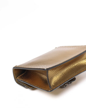 Gucci Gold Python Jewel Embellished Mini Dionysus Crossbody Bag-8
