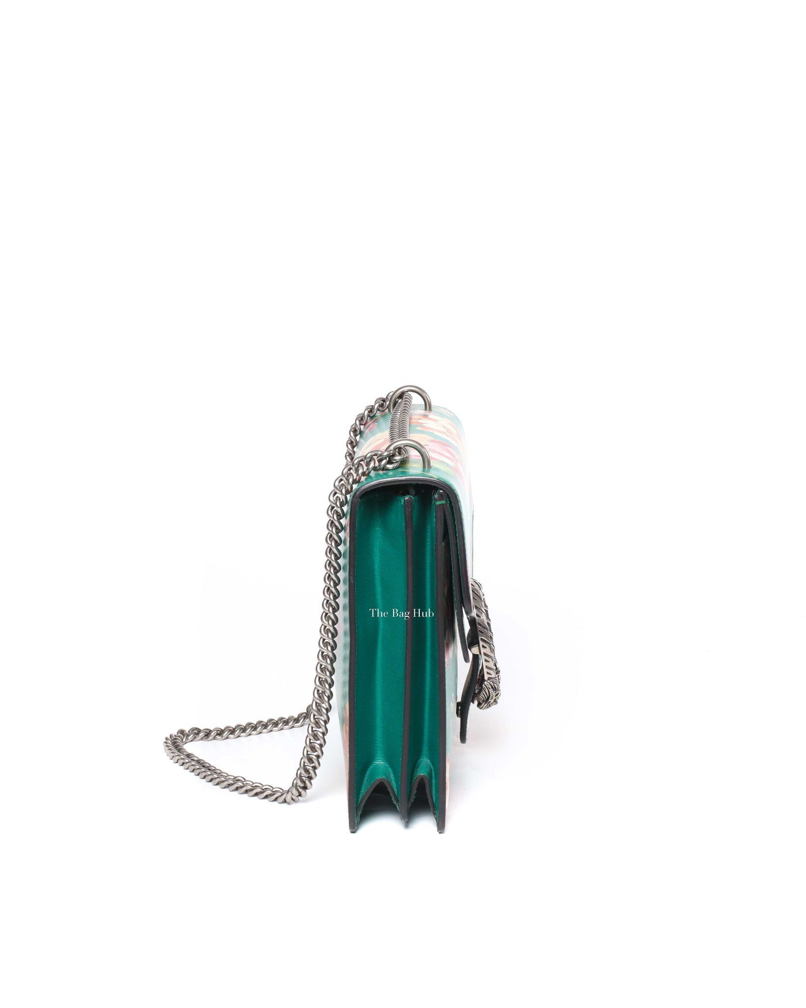 Gucci Blooms Emerald Leather Medium Dionysus Bag-4