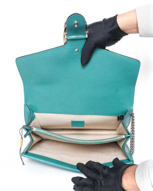 Gucci Blooms Emerald Leather Medium Dionysus Bag-12