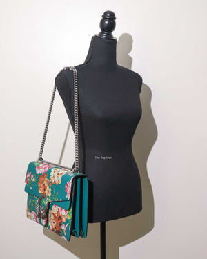 Gucci Blooms Emerald Leather Medium Dionysus Bag-13