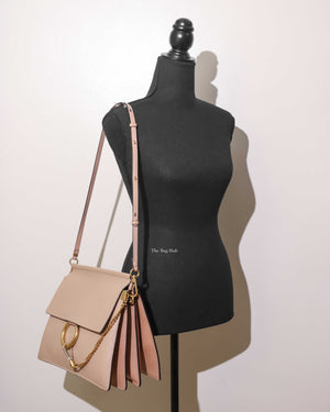 Chloe Biscotti Beige Leather Medium Faye Bag