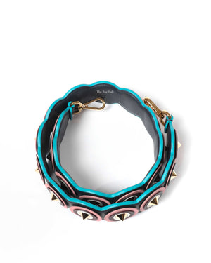 Fendi Multicolor Spiked Strap You Bag Strap-6
