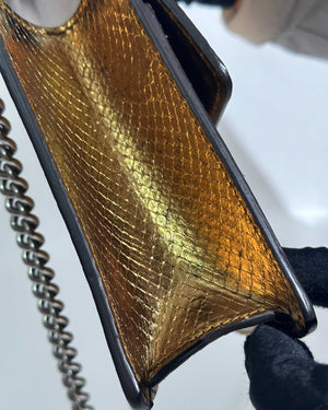 Gucci Gold Python Jewel Embellished Mini Dionysus Crossbody Bag-19