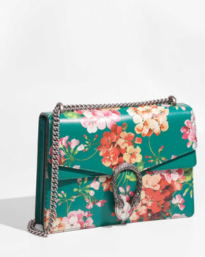 Gucci Blooms Emerald Leather Medium Dionysus Bag-1