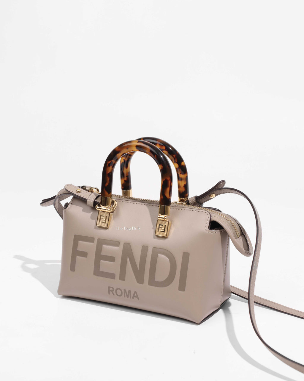 Fendi Etoupe Leather Mini By The Way Bag