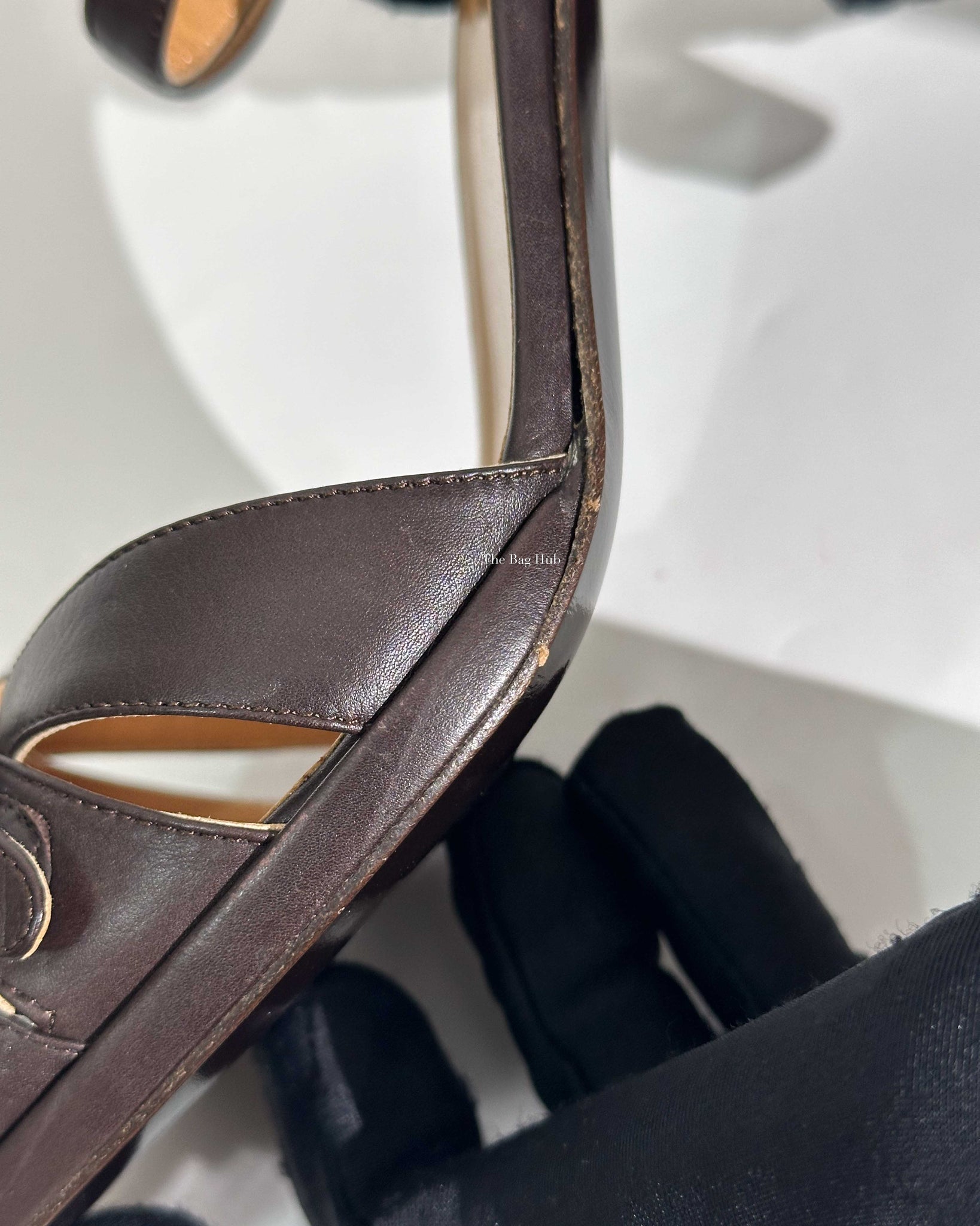Hermes Brown Leather Sandals Size 39-10