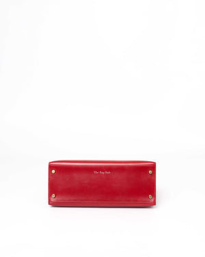 Hermes Rouge Vif Box Leather Kelly 28 GHW-6