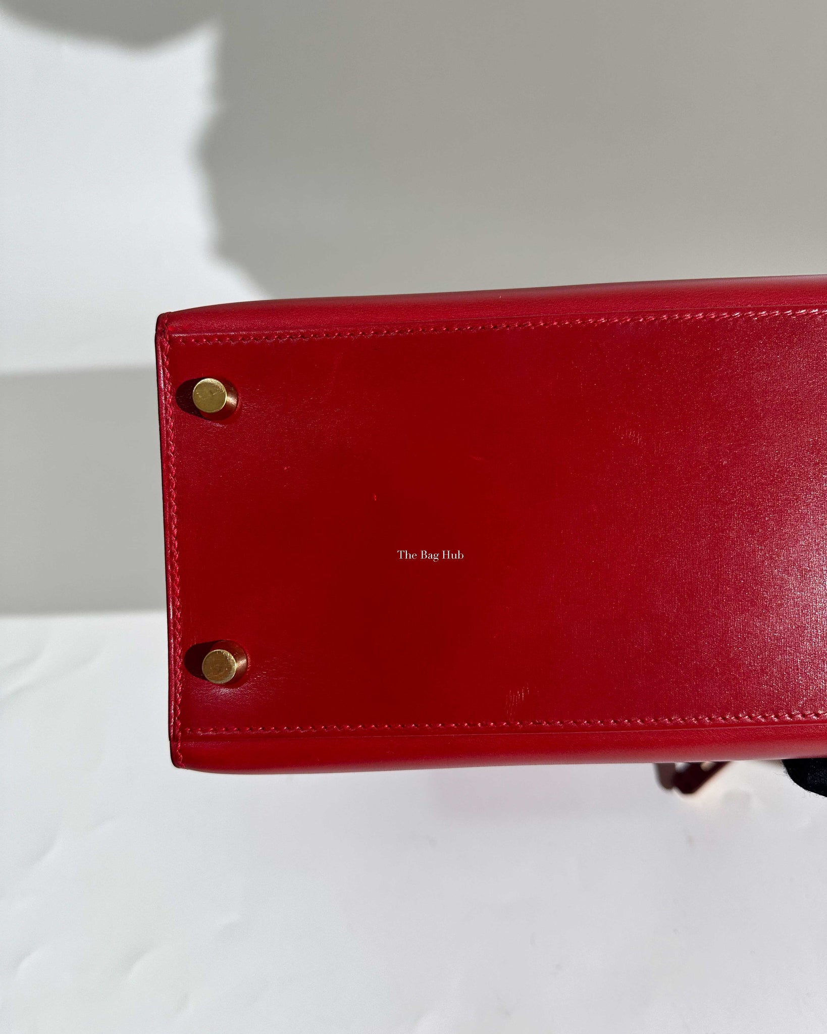 Hermes Rouge Vif Box Leather Kelly 28 GHW-24