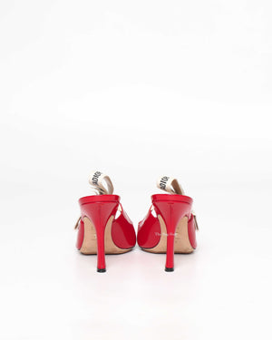 Dior Red Patent Leather J'adior Size 39-7