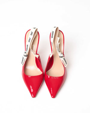 Dior Red Patent Leather J'adior Size 39-4