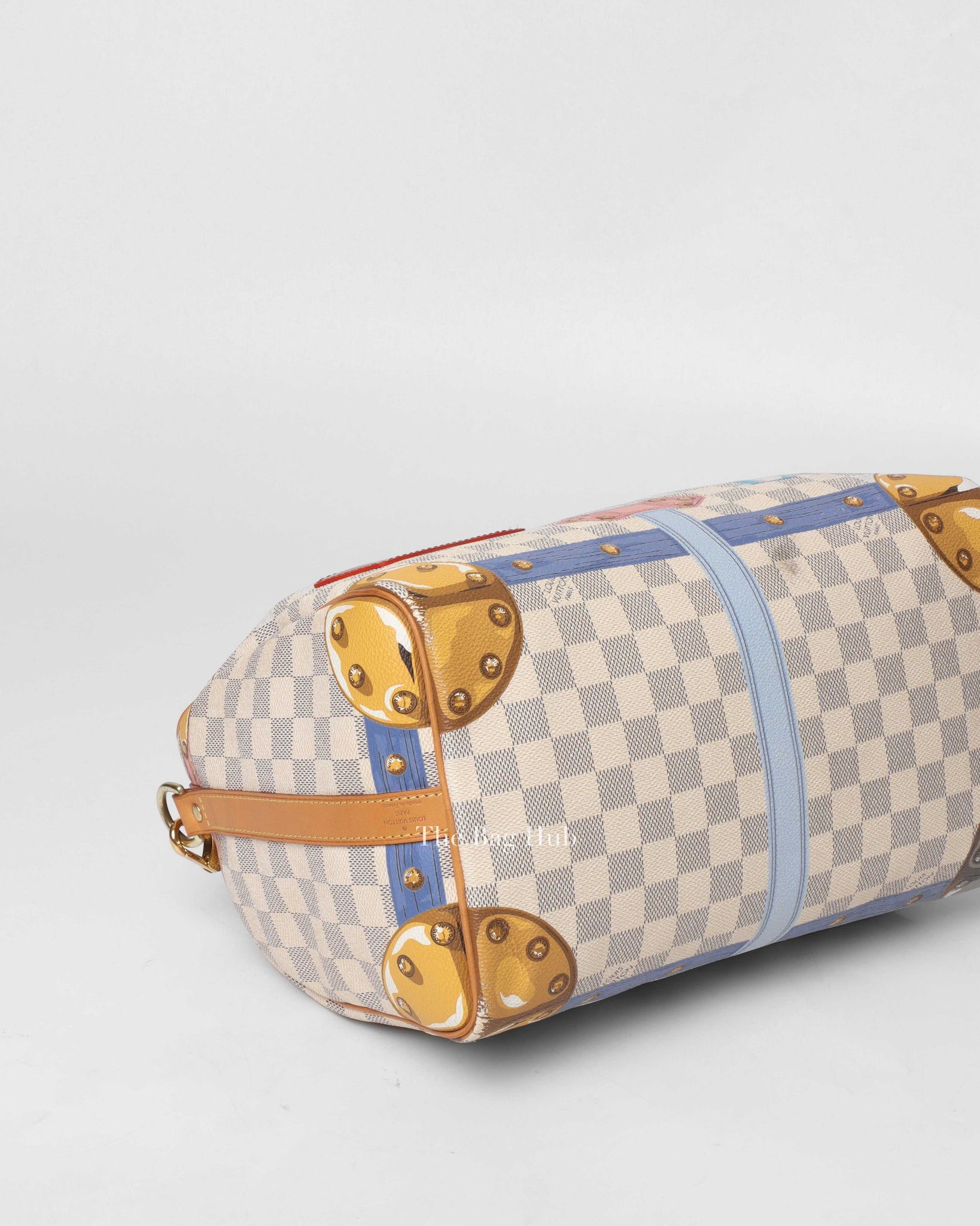 Louis Vuitton Damier Azur Limited Edition Summer Trunk Speedy 30 Bandouliere Bag-7