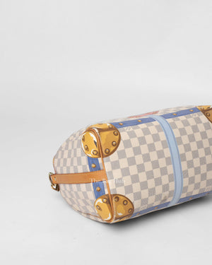 Louis Vuitton Damier Azur Limited Edition Summer Trunk Speedy 30 Bandouliere Bag-9