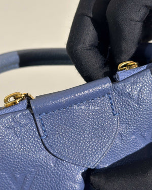 Louis Vuitton Blue Leather MM Mazarine Bag