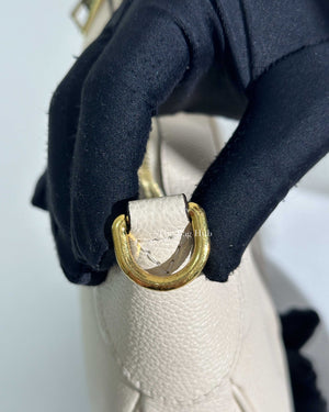Louis Vuitton Ivory Monogram Empreinte Bagatelle Shoulder Bag