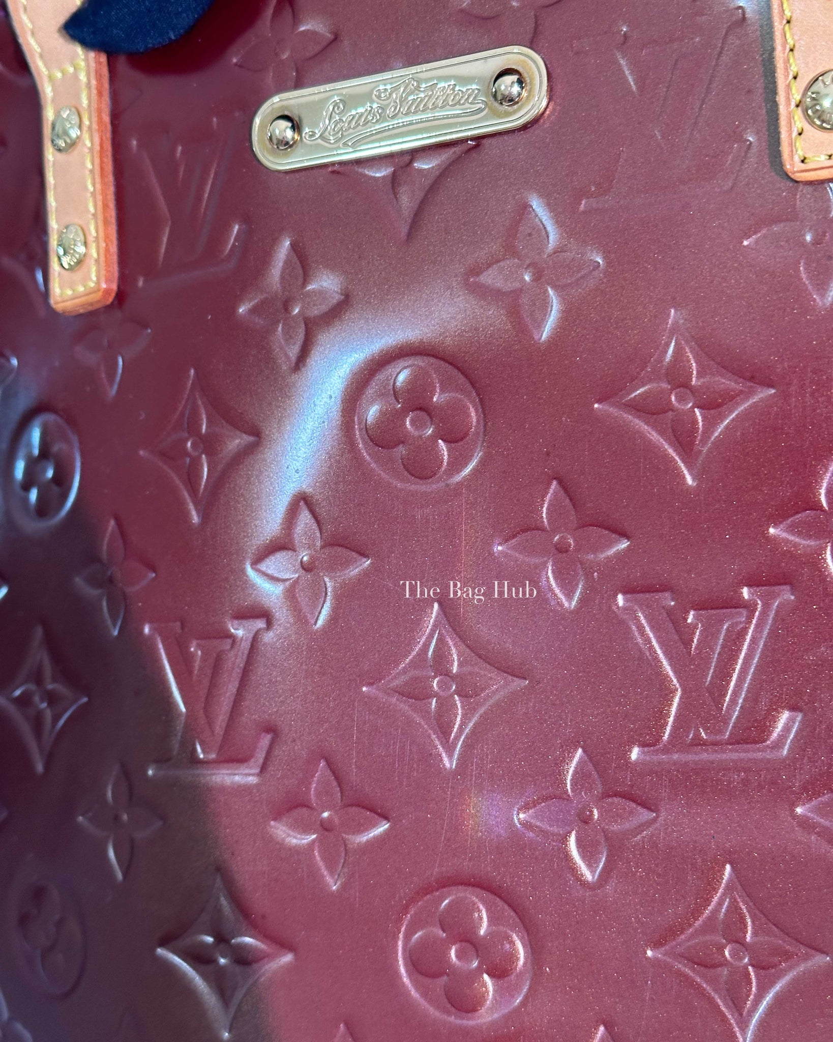 Louis Vuitton Rouge Fauviste Vernis Monogram GM Bellevue Bag