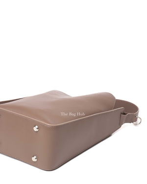 Balenciaga Taupe Leather Tool 2.0 Medium North-South Tote Bucket Bag