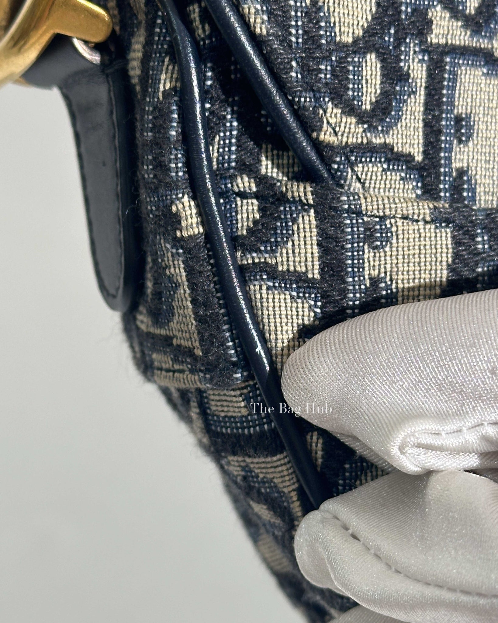 Dior Blue Oblique Saddle Bag-22