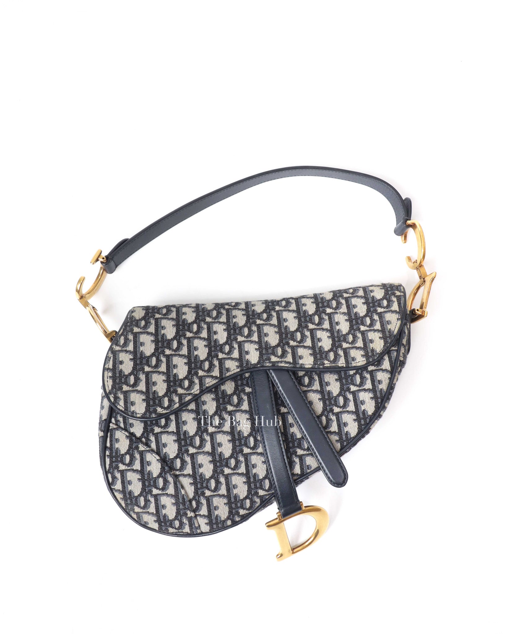 Dior Blue Oblique Saddle Bag-2
