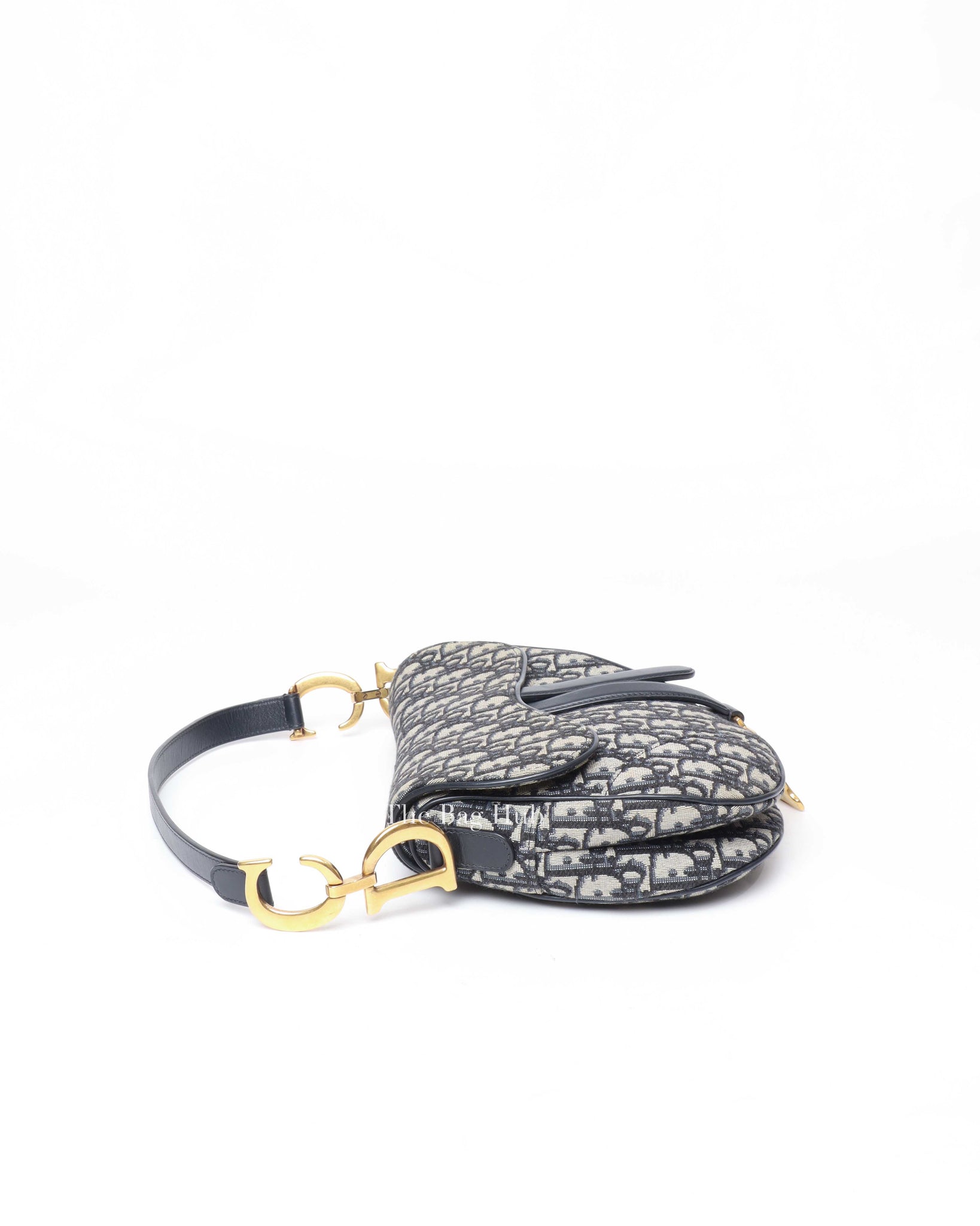 Dior Blue Oblique Saddle Bag-4