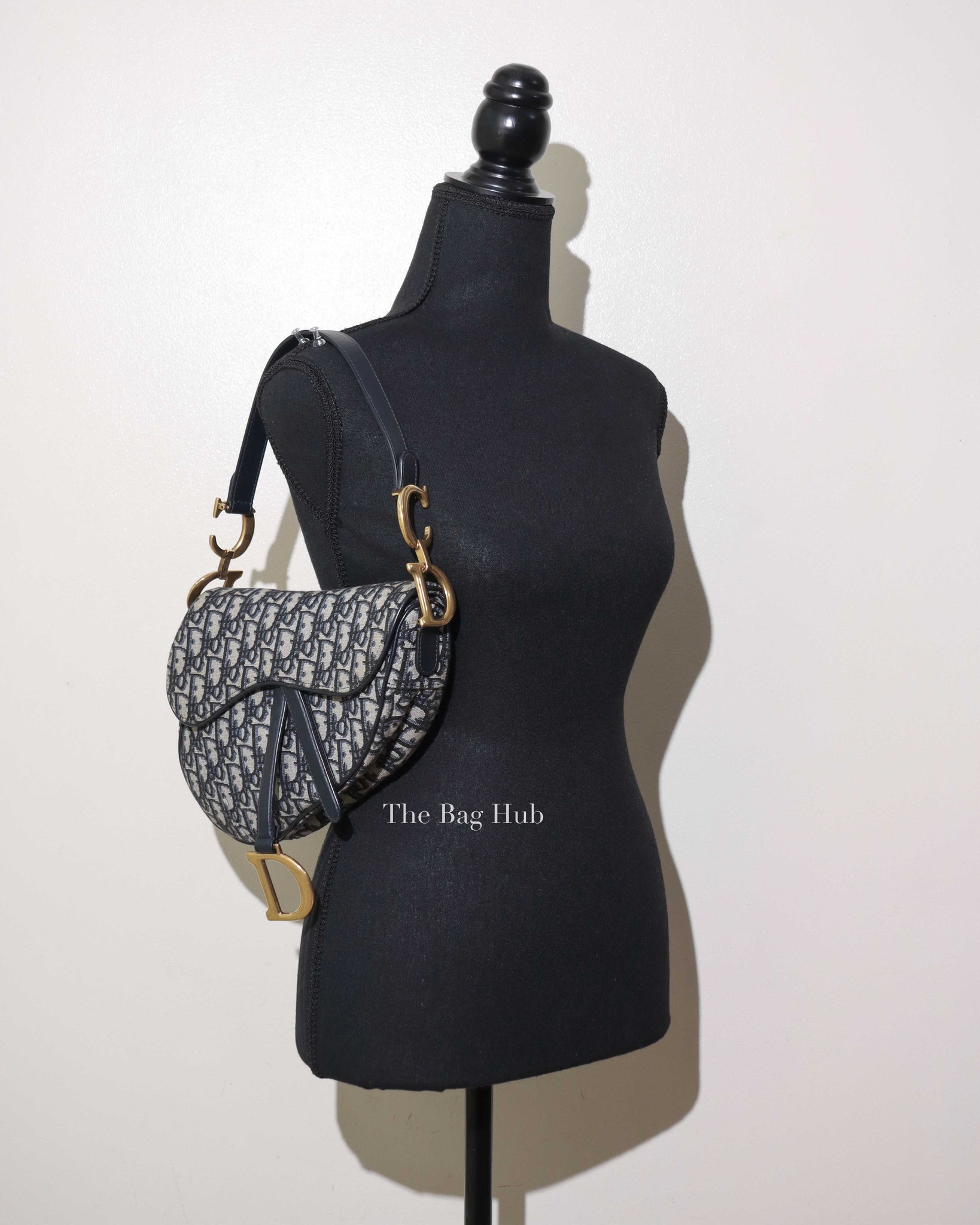 Dior Blue Oblique Saddle Bag-10