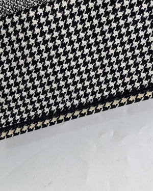 Dior White/Black Large Embroidery Book Tote-19