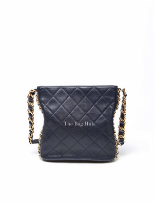 Chanel Navy Blue Framing Chain Shoulder Bag 2021