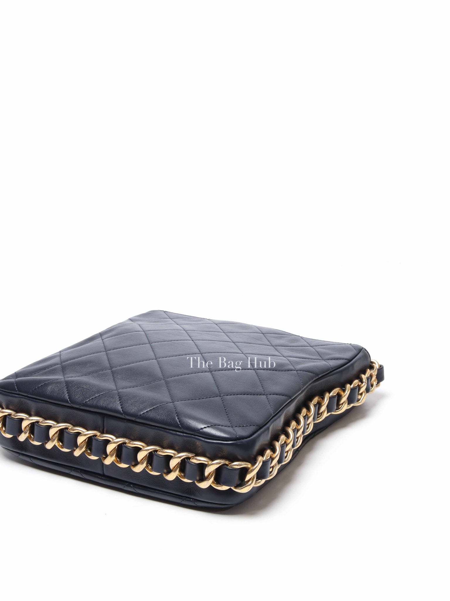 Chanel Navy Blue Framing Chain Shoulder Bag 2021