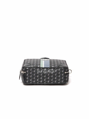 Moynat Black Carbon Silver Canvas Camera Bag