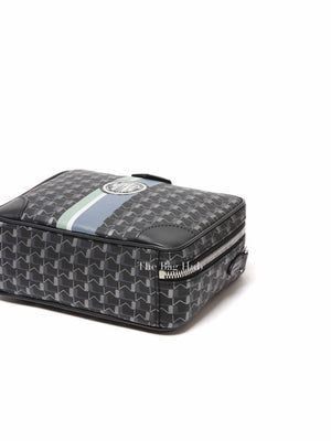Moynat Black Carbon Silver Canvas Camera Bag