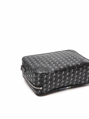 Moynat Black Carbon Silver Canvas Camera Bag