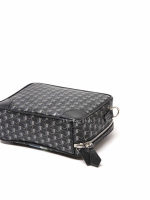 Moynat Black Carbon Silver Canvas Camera Bag