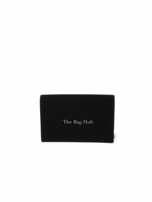Saint Laurent Black Velvet Crystal-Embellished Toy Kate Tassel Clutch Bag