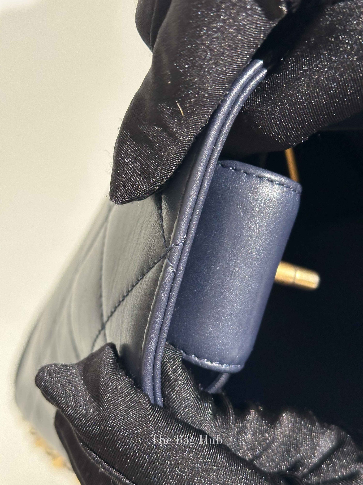 Chanel Navy Blue Framing Chain Shoulder Bag 2021