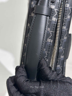 Moynat Black Carbon Silver Canvas Camera Bag