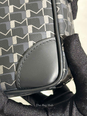 Moynat Black Carbon Silver Canvas Camera Bag