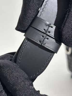 Moynat Black Carbon Silver Canvas Camera Bag