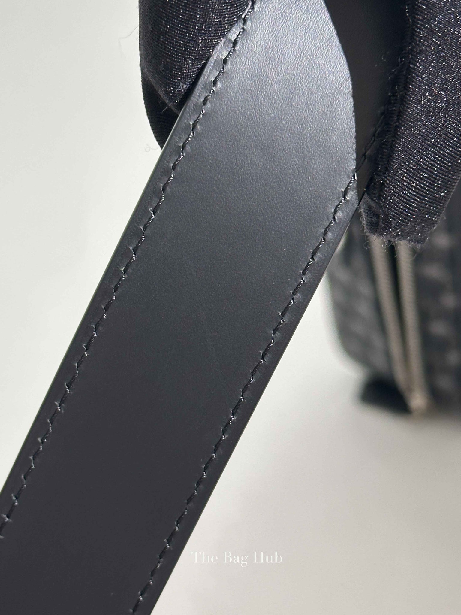 Moynat Black Carbon Silver Canvas Camera Bag