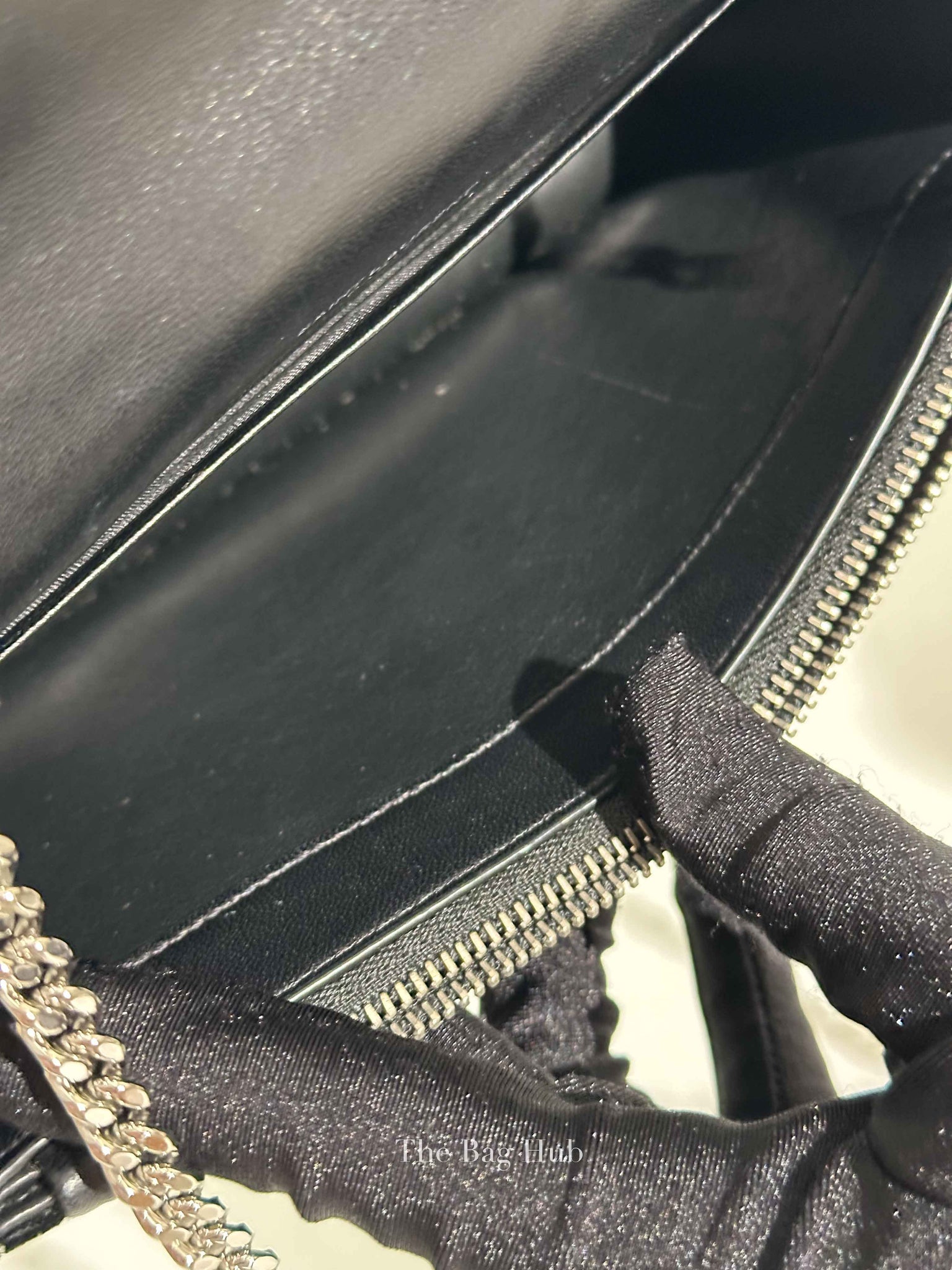 Saint Laurent Black Velvet Crystal-Embellished Toy Kate Tassel Clutch Bag