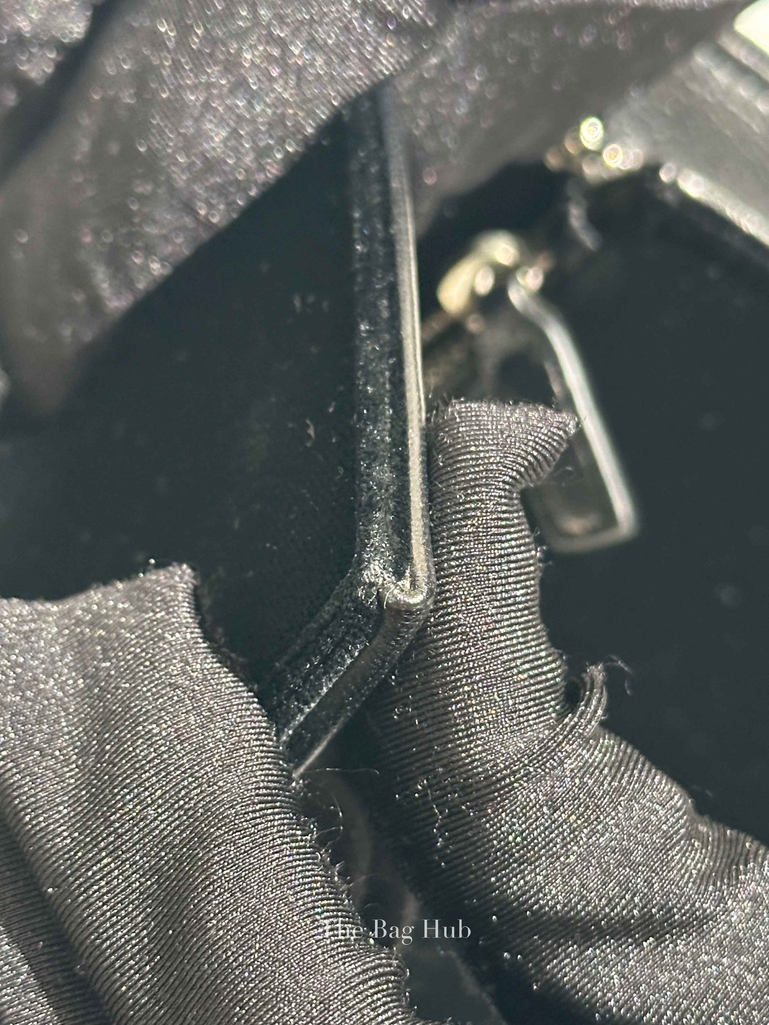 Saint Laurent Black Velvet Crystal-Embellished Toy Kate Tassel Clutch Bag