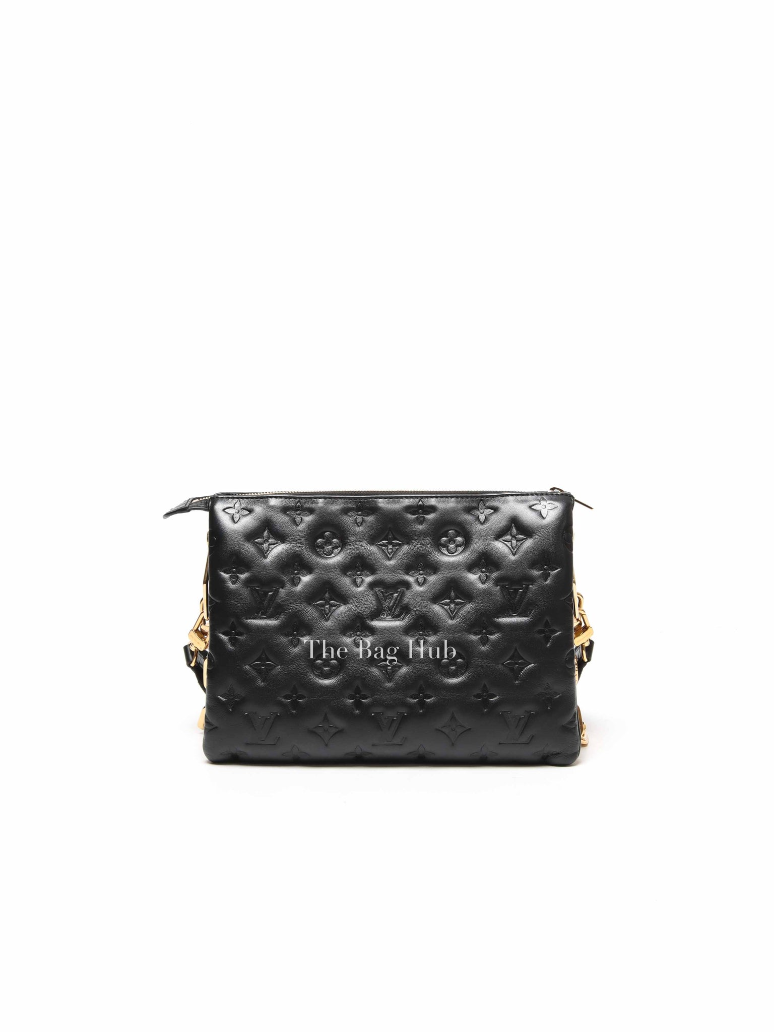 Louis Vuitton Noir Monogram Empreinte Leather Coussin PM Shoulder Bag